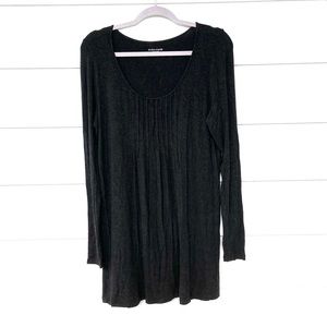 Eileen Fisher Stretch Viscose Pleated Dress Medium